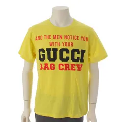 グッチ　21AW 100周年 LOGO ロゴ プリント Tシャツ 615044 イエローのサムネイル