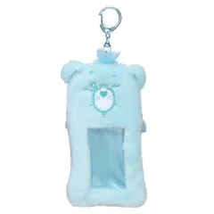 【メール便】ケアベア キーリング ぬいぐるみフォトキーホルダー ウィッシュベア CareBears ティーズファクトリー 推し活 キャラクター グッズ 