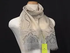 ■新品■未使用■ ETRO エトロ シルク100% ペイズリー柄 スカーフ ストール ショール ライトベージュ系×マルチカラー BE8326 のサムネイル
