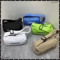 メッセンジャーバッグ ミニボストンバッグレディース ロールショルダーバッグ 斜めがけ ロゴ ボディバッグ おしゃれ ユニセックス 軽量 肩掛けカバン 旅行メンズ円筒型カバン可愛い ミニ ドラムバッグ 男女兼用かばん韓国