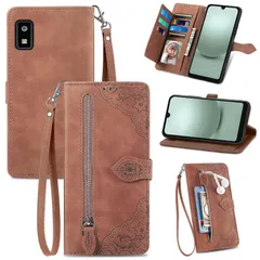 for AQUOS Wish SHG06 A104SH SH-M20 / AQUOS Wish 2 SH-51C ケース 手帳型 ビジネスフリップノートレザーケースシンプルなレトロなファッション携帯電話ケース防水と汚れた携帯電話ケース多機能財布収納付きスタンド
