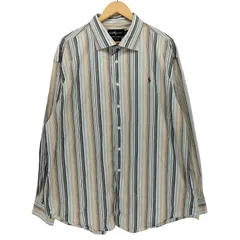 ラルフローレン RALPH LAUREN BLAKE ポニー刺繍 ストライプ柄 L/S シャツ ビッグサイズ メンズ import：L 
