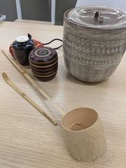 茶器 茶道具 水指 柄杓 茶杓 棗 肩付茶入セット