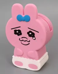 【中古】バッグ おぱんちゅうさぎ(口閉じ/シワ無し) すわれるシリコンポーチ 「おぱんちゅうさぎ」