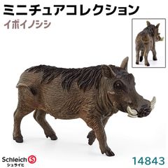 シュライヒ フィギュア イボイノシシ 14843 Schleich 8×5×3cm イノシシ 猪 動物フィギュア デザイン おもちゃ プレゼント インテリア ギフト ミニチュア トイ アニマル かわいい 知育玩具 ソフビ
