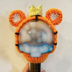 カラット棒ペンライトカバー　light stick SEVENTEEN トラ　虎　ホシ　王子様　編み物