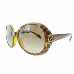 ジョルジオアルマーニ GIORGIO ARMANI GA694/S デカフレーム サングラス セルフレーム べっ甲調 ロゴ ブラウン系 57□18 135 0410 IBO51のサムネイル