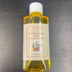 【訳あり①】無添加 未精製 ゴールデン ホホバオイル オーガニック 100mL 低温圧搾 マッサージ ボディー オイル スキンケア ヘアケア ハンドメイド 手づくり キャリアオイル 美容