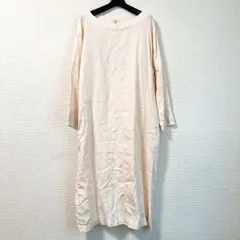 studio CLIP リネン100％ 麻 ワンピース アイボリー Mサイズ 良シルエット ナチュラル ゆったり