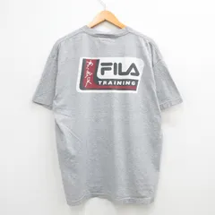 XL/古着 フィラ FILA 半袖 ビンテージ Tシャツ メンズ 00s ビッグロゴ 大きいサイズ クルーネック グレー 霜降り 24mar26 中古