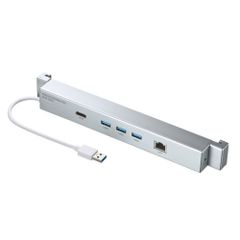 Surface用LANポート付きUSBハブ USB-3HSS3S シルバー Surface Pro各種対応