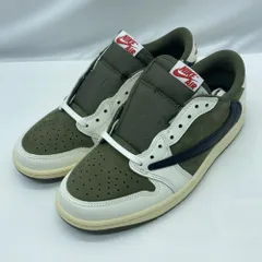 【中古】Travis Scott×NIKE AIR JORDAN 1 LOW OG SP Reverse Olive サイズ26cm DM7866-200 ナイキ オリーブ[19]
