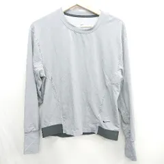 ◇ ⊇ NIKE ナイキ 長袖 Tシャツ サイズM グレー系 メンズ E  【1412090018374】