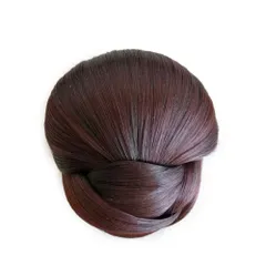 【在庫処分】レディース ポイント ウィッグ 盛り髪 シニヨン 盛りウィッグ 部分ウィッグ つけ毛 髪飾り お団子 フォーマル 耐熱 結婚式 和装 RemeeHi 浴衣 着物 ダークブラウン