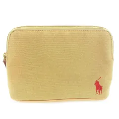 ラルフローレン RALPH LAUREN ポーチ キャンバス ワンポイント ロゴ刺繍 ベージュ /AO16 ■GY18のサムネイル