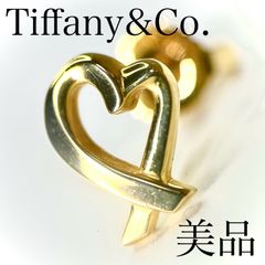 TIFFANY&Co. ティファニー 750 K18YG ラビングハート ピアス 片耳 イエローゴールド ハート 1.2g