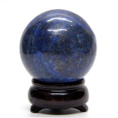 ラピスラズリ　50ｍｍ丸玉　台座付き_[NO.5]　☆天然石　スフィア　置石