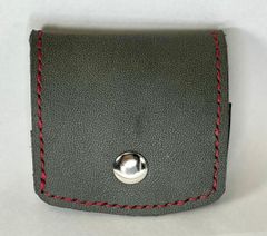 革のコインケース　グレー 未使用 ハンドメイド
