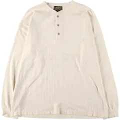 古着 80~90年代 エディーバウアー Eddie Bauer 黒タグ リブ編み ヘンリーネック ロングTシャツ ロンT USA製 メンズXXL相当/eaa486688