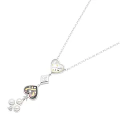 ミキモト MIKIMOTO ネックレス パール ダイヤ ピクウェ ネックレス 首回り39.5/45cm K18WG(ホワイトゴールド) K18(イエローゴールド) パール ダイヤ ピクウェ ネックレスのサムネイル