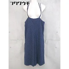 ◇ merlot メルロー ドット 水玉 キャミソール サロペット サイズM ネイビー系 レディース 【中古】 【1103240009808】のサムネイル