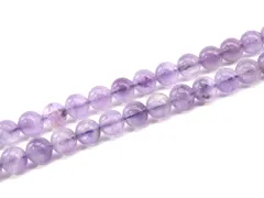 「1連 15cm」 ラベンダーアメジスト 6mm パワーストーン バラ売り 天然石 パワーストーン 連売り ビーズ 穴あき