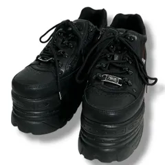 YOUKE SANMARU ヨースケ 30周年厚底スニーカー サイズ35 22.5㎝ ブラック 黒 参考価格 9900円 NO 2601023 紐履 チャック カジュアル レディース ゴーゴー古着マルイ草加店2018