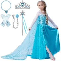 【人気商品】プリンセス ドレス 子供 コスプレ 衣装 女の子 [KALAOK] ワンピース ドレス キッズコスチューム お姫様なりきり ハロウィン 子供 仮装 生日 パーティー 撮影