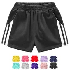 在庫処分中 [ブラック] ライン入り ハーフパンツ 半ズボン 5分丈 ショートパンツ