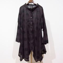 mastermind JAPAN シャツワンピース　ロングシャツ シルク mastermind JAPAN シャツワンピース ロングシャツ シルク - メルカリ