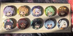 公式正規品　原神　彩鷂櫛春風　タイプB 缶バッジ 10点セット　刻晴　ヨォーヨ　七七　白朮　嘉明　雲菫　辛炎　閑雲　甘雨　申鶴