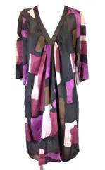 【DES PRES マルチカラー】 Vネック チュニック 五分袖