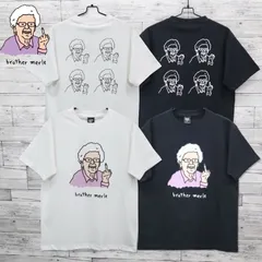 新品 メンズ ブラザーマール BROTHER MERLE 半袖 Tシャツ 半袖Tシャツ ティーシャツ グラフィック 中指 ベティ おばあちゃん ベティ プリント ユニセックス レディース 白 ホワイト 黒 ブラック