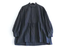 極美品 トゥジュー TOUJOURS 長袖シャツ バックギャザー ブラック 極美品 トゥジュー TOUJOURS 長袖シャツ バックギャザー