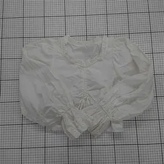 ◇ ⊂ NICE CLAUP ナイスクラップ レース Vネック 長袖 シャツ ブラウス サイズF ホワイト系 レディース E  【1509100080657】