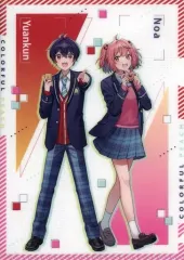 【中古】クリアファイル のあ＆ゆあんくん オリジナルA5サイズクリアファイル 「ファミリーマート×カラフルピーチ キャンペーン ～カラフルピーチ学園始まるよ!～」 ビタミン・機能性飲料コース対象商品購入特典