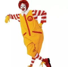 コスプレ 衣装 メンズ ピエロ マクドナルド風 つなぎ 仮装 ハロウィン パーティー M250801-1