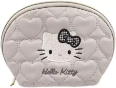 【中古】バッグ ハローキティ ラウンドポーチ モノトーン 「サンリオキャラクターズ」