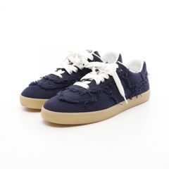 ミュウ ミュウ Miu Miu スニーカー ロゴ 5E325E ROYAL デニム スニーカー レディース Used A