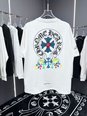 Chrome Hearts クロムハーツ Tシャツ オーバーサイズ プリント シャツ コットン レディース メンズ ユニセックス 並行輸入品 S M L XL ホワイト