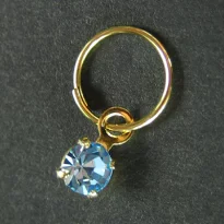 ネイルピアス アクアマリン　5010544
