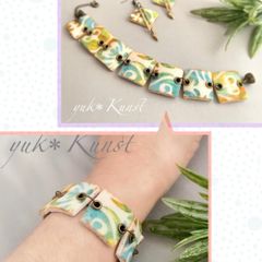 マジョルカタイル　ブレスレット&ピアス(イヤリング)