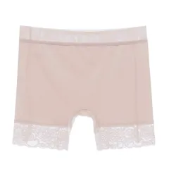 ショーツ 二分丈 レディース サラサラ生地 深履き レース 食い込まない ライン出にくい 1枚穿き M L XL 3L 4L s716