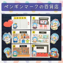 ペープサート ペンギンマークの百貨店 ラミネート 保育教材 カードシアターのサムネイル