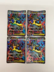 080[PK]Y1880(カード) メガルカリオex 078/063 SR 4枚セット やや傷や汚れあり 10/11出品