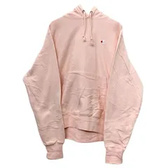 Champion ロゴスウェット パーカー XL パステルピンク チャンピオン 裏起毛 レディース ユニセックス 古着卸 アメリカ仕入 a709-5113