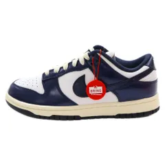 NIKE (ナイキ) WMNS Dunk Low PRM Midnight Navy and White ウィメンズ