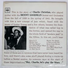 国内盤 CHARLIE CHRISTIAN/WITH THE BENNY GOODMAN/CBS-XM4C LP