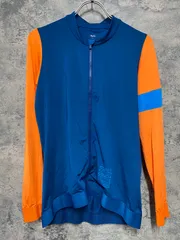JM809 ラファ Rapha PRO TEAM LONG SLEEVE TRAINING JERSEY 長袖 サイクルジャージ 青 オレンジ L
