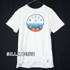 【アメリカ古着】【肩幅43.5cm】BILLABONG ビラボン サークルロゴ カラープリント 半袖Tシャツ Sサイズ ホワイト コットン100%【湘南倉庫】メンズ古着 17003193 白T81